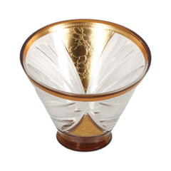 BOWL CRYSTAL BRASS IR B-33002 JSA05-A19 Default Title - MamasJan Decoration