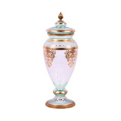 BOWL CANDY CRYSTAL BRASS IR E9-J2093-1 J306-558-2 Default Title - MamasJan Decoration