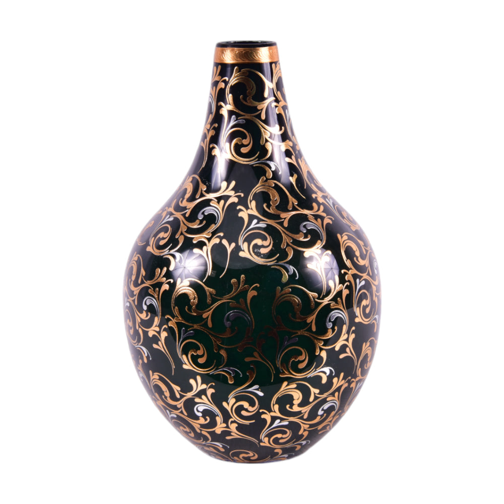 VASE CRYSTAL BRASS IR MS-A052 JSLT032-539-2 Default Title - MamasJan Decoration