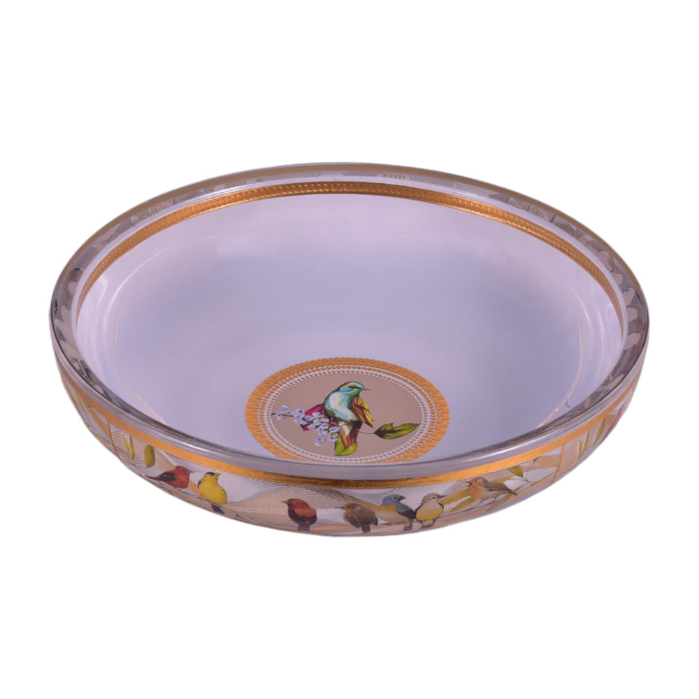 BOWL CRYSTAL BRASS IR MS-A076 JSLT023-629 Default Title - MamasJan Decoration