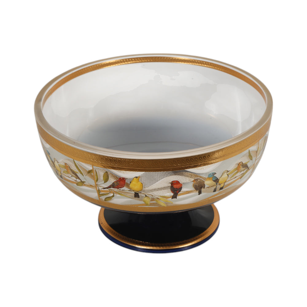 BOWL CRYSTAL BRASS IR MS-A122 JSLT023-629 Default Title - MamasJan Décor