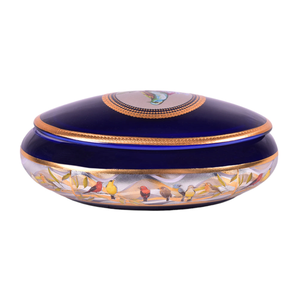 BOWL CANDY CRYSTAL BRASS IR MS-A165 JSLT023-629 Default Title - MamasJan Decoration