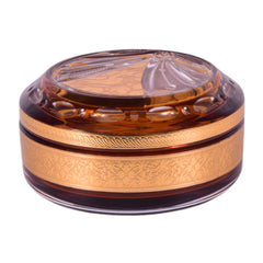 BOWL CANDY CRYSTAL BRASS IR FK7-B-6021 JSA05-A19 Default Title - MamasJan Decoration