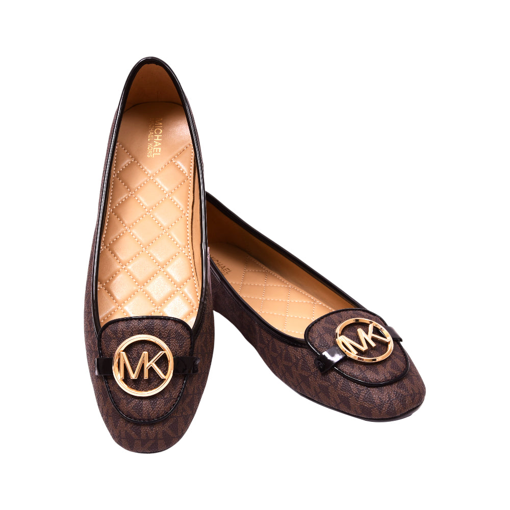 MK PUMPS 40R9LIFP2B BRN 10 (IR) Default Title - MamasJan Ladies Shoes & Bags