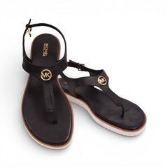 MK JUDY THONG SANDAL 49SOJUFA1L BLK 10 (IR) Default Title - MamasJan Ladies Shoes & Bags