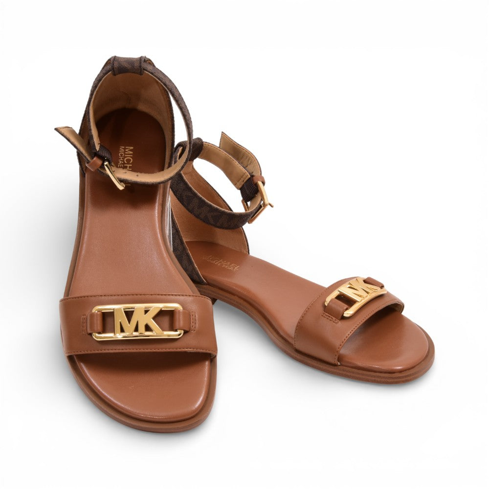 MK CAMILA SANDAL 49S1CAFA2L LUGGAGE 6 (IR) Default Title - MamasJan Ladies Shoes & Bags