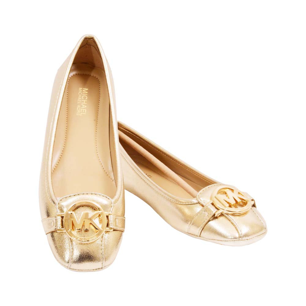 MK FULTON MOC PUMPS 49F3FUFR1M PALE GOLD 5.5 (IR) Default Title - MamasJan Ladies Shoes & Bags