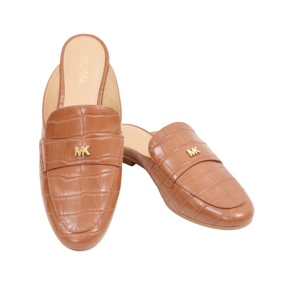 MK GEMMA MULE SHOES 49F3GMFP1E LUGGAGE 6 (IR) Default Title - MamasJan Ladies Shoes & Bags