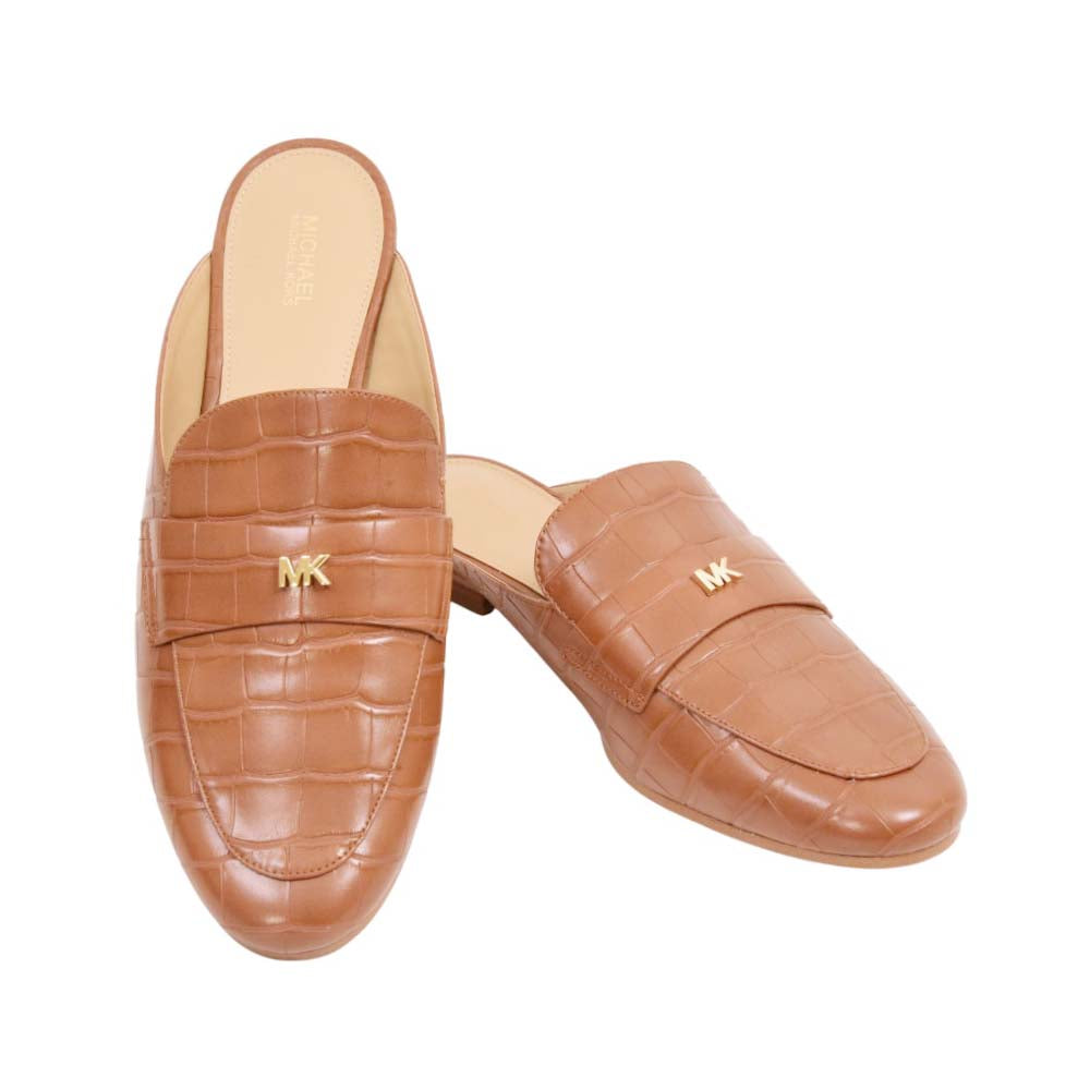 MK GEMMA MULE SHOES 49F3GMFP1E LUGGAGE 10 (IR) Default Title - MamasJan Ladies Shoes & Bags