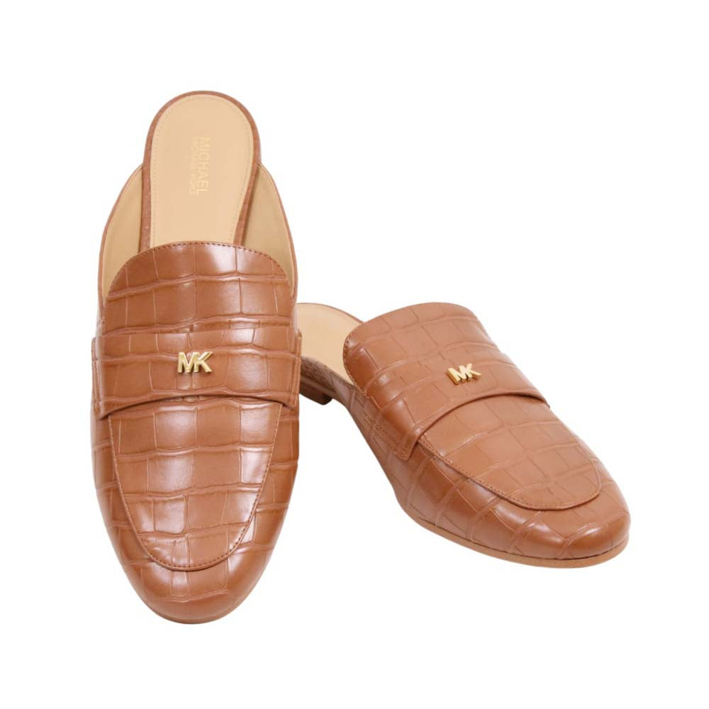MK GEMMA MULE SHOES 49F3GMFP1E LUGGAGE 11 (IR) Default Title - MamasJan Ladies Shoes & Bags