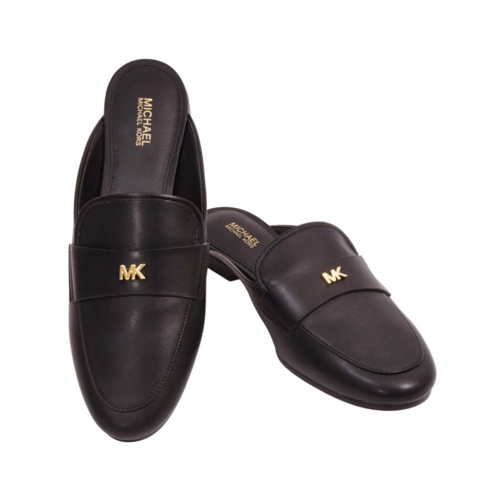 MK GEMMA MULE SHOES 49F3GMFP1E BLK 7 (IR) Default Title - MamasJan Ladies Shoes & Bags