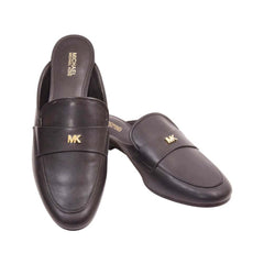 MK GEMMA MULE SHOES 49F3GMFP1E BLK 8 (IR) Default Title - MamasJan Ladies Shoes & Bags