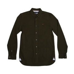 TH MEN L/S BUTTON DOWN SHIRT 78J8433-701 GRN L (IR.W) M - MamasJan Mens wear sale