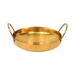 WOK GOLDEN HAMMERED 22 CM 7-31/0783 Default Title - MamasJan Crockery