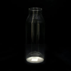 WATER BOTTLE GLASS CORK 1000 ML CLEAR 0838 Default Title - MamasJan Crockery