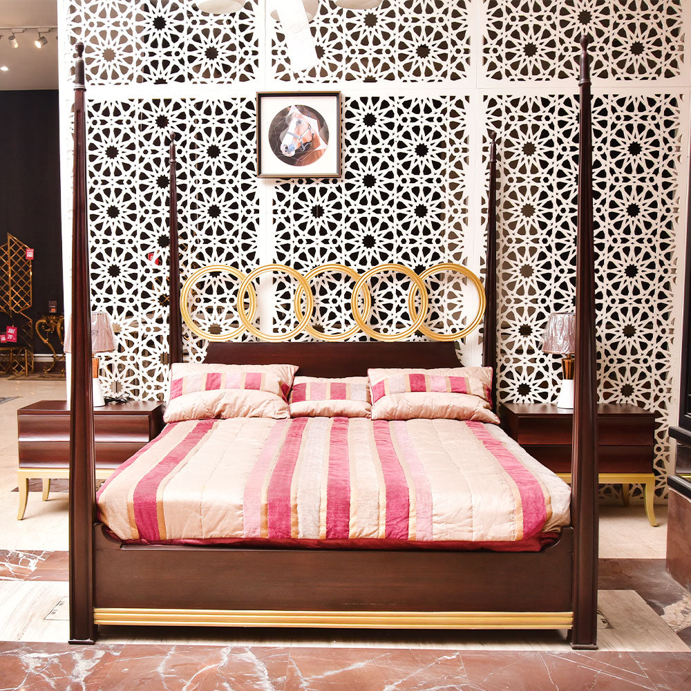 BED WITH SIDE TABLE 9C Default Title - MamasJan Furniture