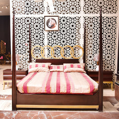 BED WITH SIDE TABLE 9C Default Title - MamasJan Furniture