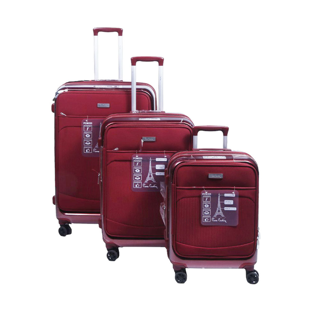 PIERRE CARDIN TROLLEY SET 3PC PC86333 Default Title - MamasJan Luggage