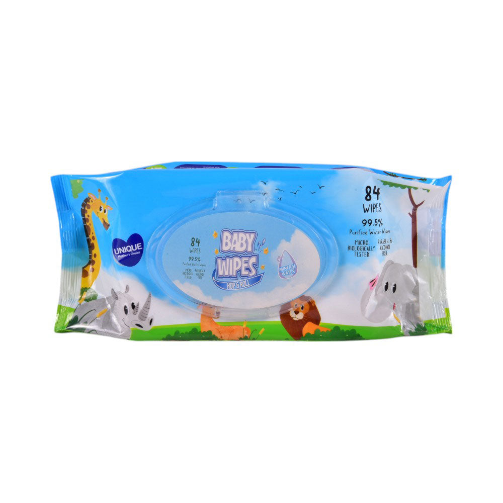 HOP & ROLL BABY WIPES 85 PCS Default Title - MamasJan Grocery Nonfood