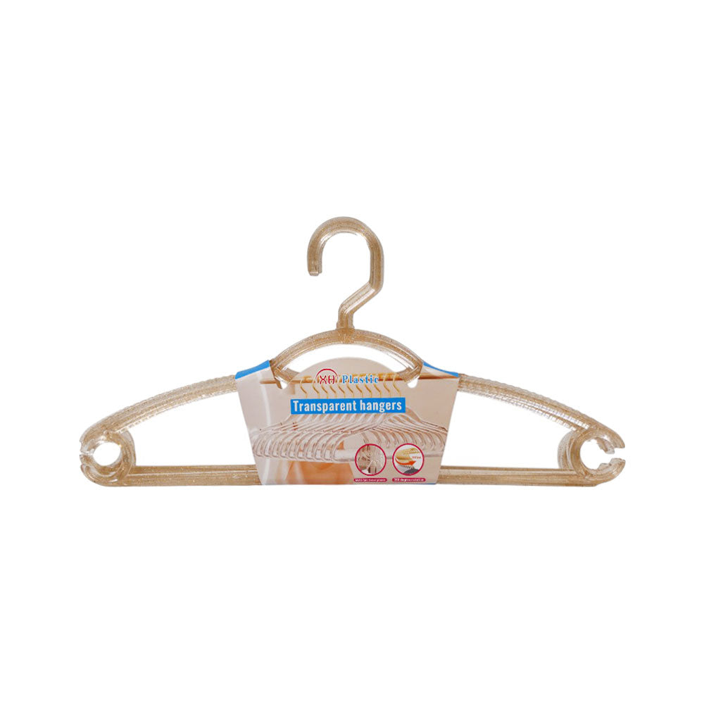 XH PLASTIC TRANSPARENT HANGER 5PC IR 157-158 Default Title - MamasJan Grocery Nonfood