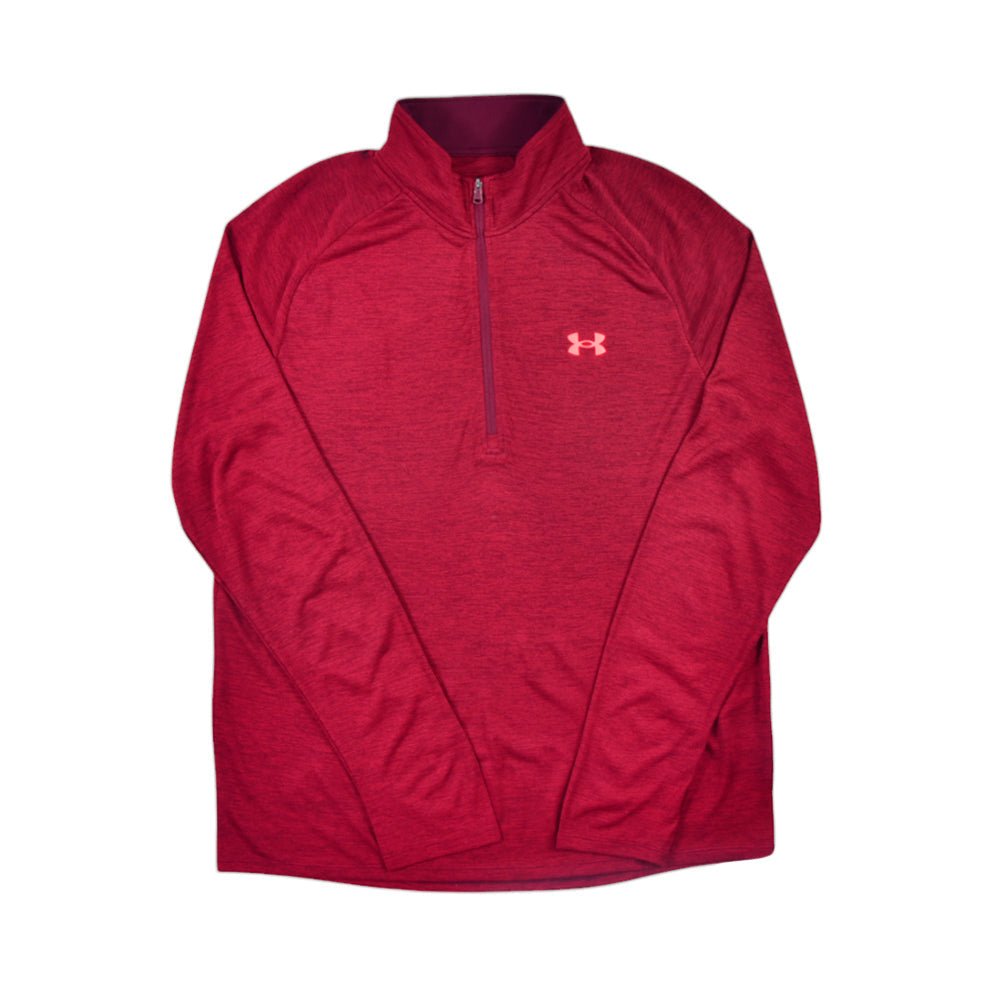 UA MEN L/S HALF ZIPPER 1328495-603 MRN XL (IR.W) XL - MamasJan mens wear
