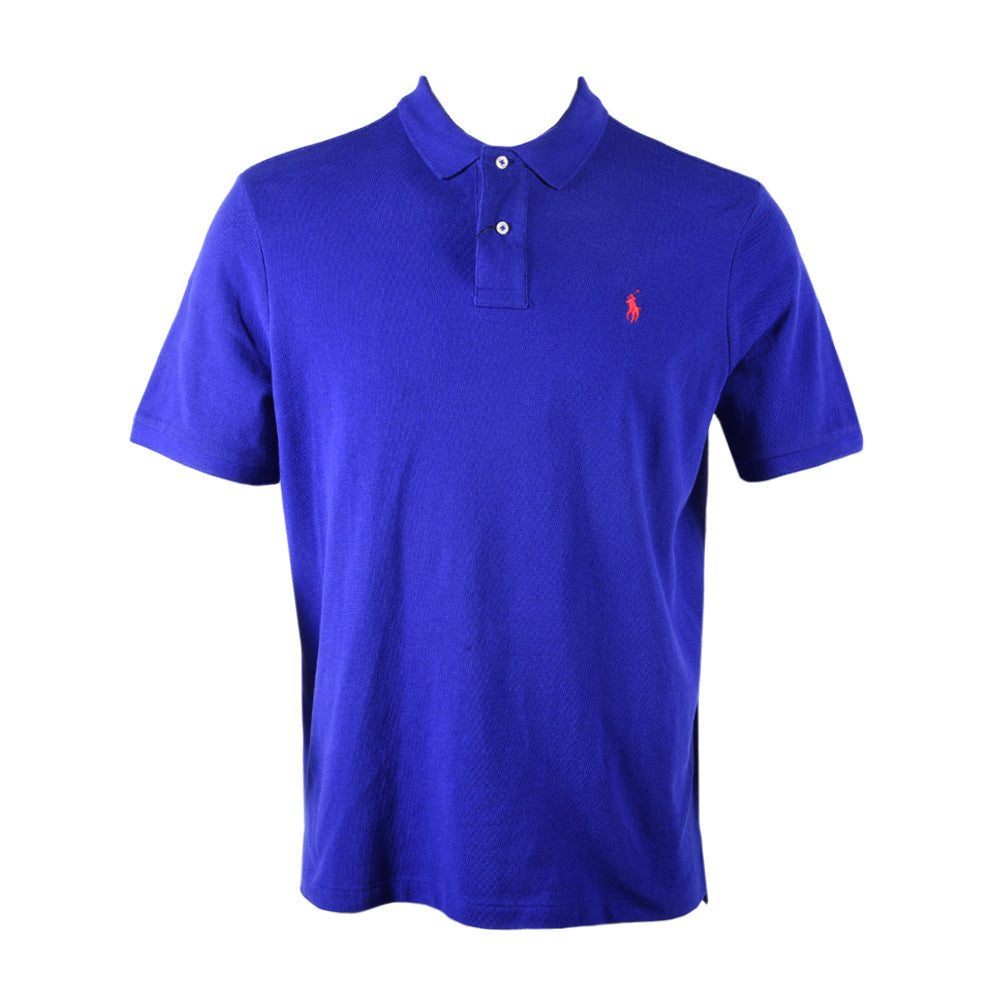 RL MEN S/S POLO SHIRT 656013 R.BLU (S) (IR.S) S - MamasJan mens wear