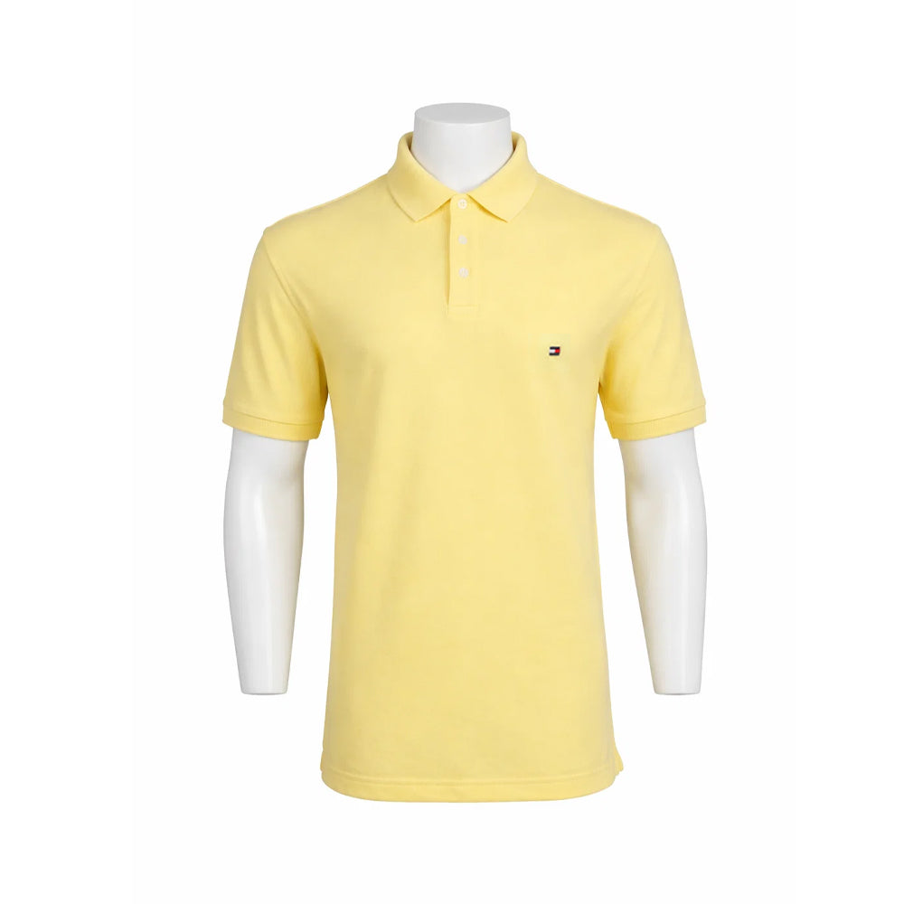 TH MEN S/S POLO SHIRT 78J6335-740 YLW L (IR.S) L - MamasJan mens wear