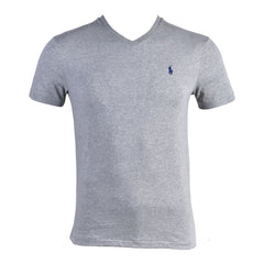 RL MEN S/S V.NECK SHIRT 687001 GRY XL (IR.S) XL - MamasJan mens wear