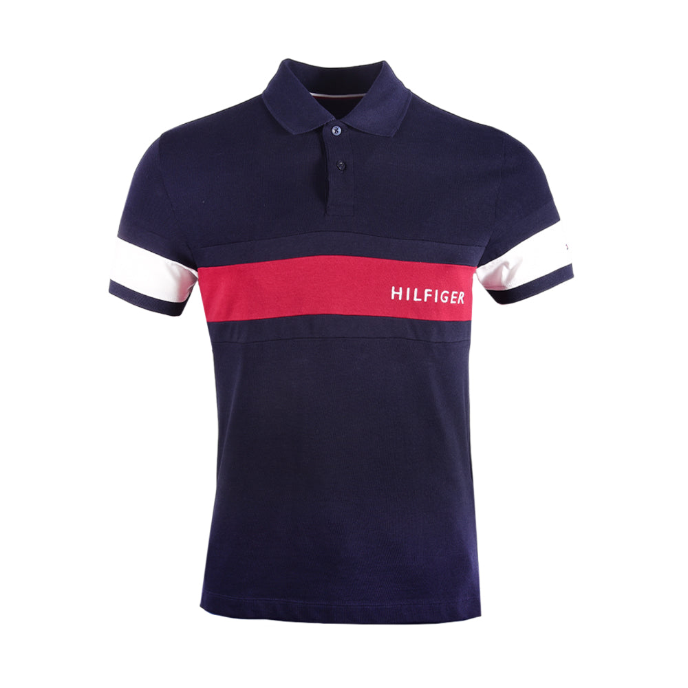 TH MEN S/S POLO SHIRT 78J9767410 NVY M (IR.S) XL - MamasJan mens wear