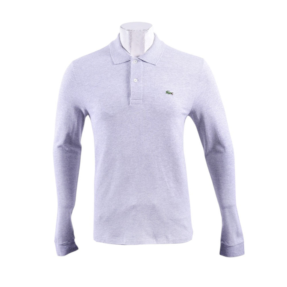 LAC MEN L/S POLO SHIRT L1313-51-CCA GRY L (IR.W) XL - MamasJan mens wear