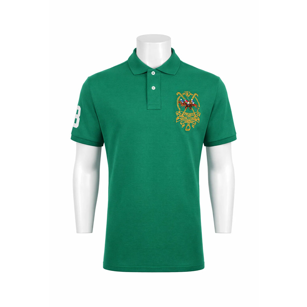 RL MEN S/S POLO SHIRT 928002 GRN L (IR.S) L - MamasJan mens wear