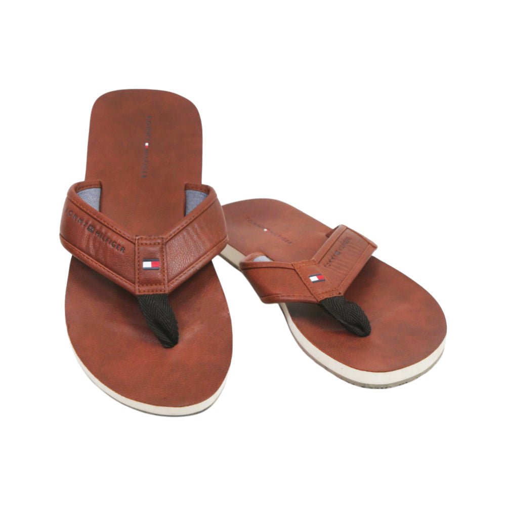 TH MEN SLIPPER TM-DRACOM-Z BRN 43 (IR) Default Title - MamasJan mens wear