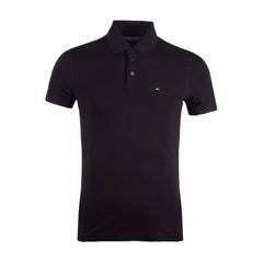 TH MEN S/S POLO SHIRT 78J0043-035 BLK L (IR.S) S - MamasJan mens wear