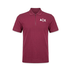 AX MEN S/S POLO SHIRT 6RZFJAZJL4Z14AU MRN S (IRS) Default Title - MamasJan mens wear
