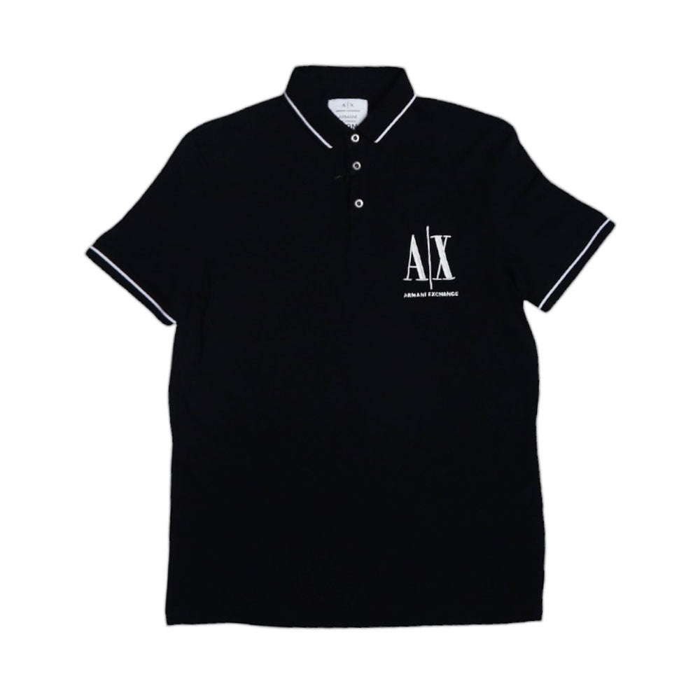 AX MEN S/S POLO SHIRT 8NZFPAZ8M5Z1510 NVY L (IRS) XL - MamasJan mens wear