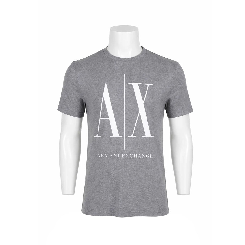 AX MEN S/S R.NECK SHIRT 8NZTPAZJH4Z3930 GRY S (IRS) XL - MamasJan mens wear