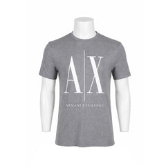 AX MEN S/S R.NECK SHIRT 8NZTPAZJH4Z3930 GRY S (IRS) XL - MamasJan mens wear