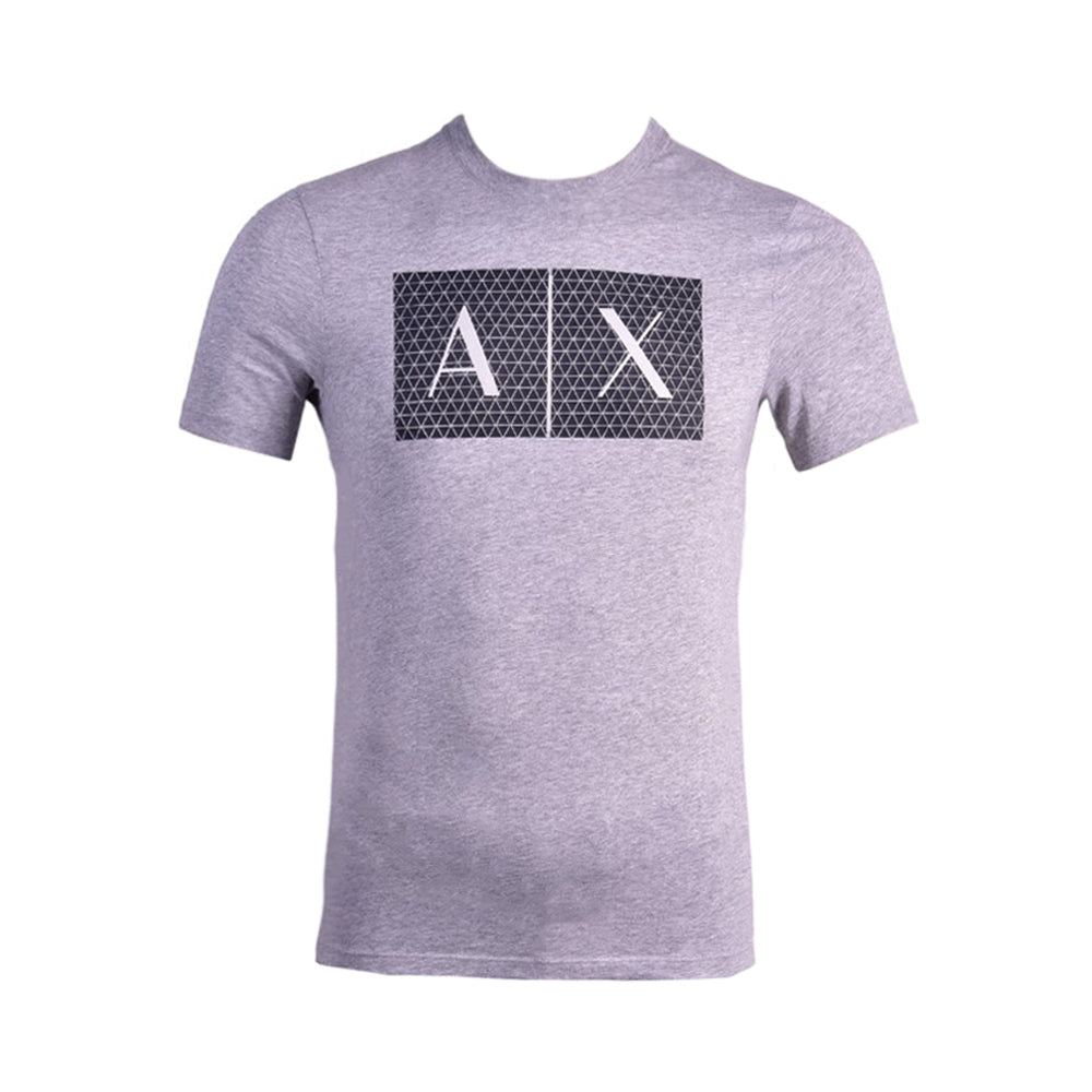 AX MEN S/S R.NECK SHIRT 8NZTCKZ8H4Z3929 GRY S (IRS) M - MamasJan mens wear