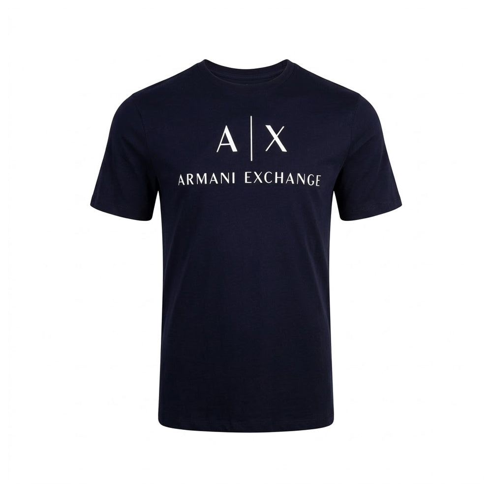 AX MEN S/S R.NECK SHIRT 8NZTCJZ8H4Z1510 NVY L (IRS) Default Title - MamasJan mens wear