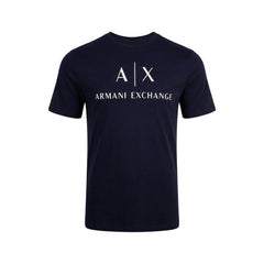 AX MEN S/S R.NECK SHIRT 8NZTCJZ8H4Z1510 NVY L (IRS) Default Title - MamasJan mens wear