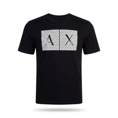 AX MEN S/S R.NECK SHIRT 8NZTCKZ8H4Z1200 BLK M (IRS) XL - MamasJan Mens wear sale