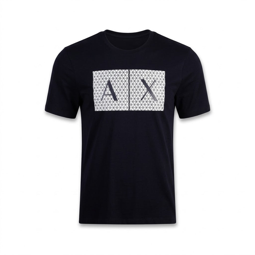 AX MEN S/S R.NECK SHIRT 8NZTCKZ8H4Z1510 NVY M (IRS) Default Title - MamasJan mens wear
