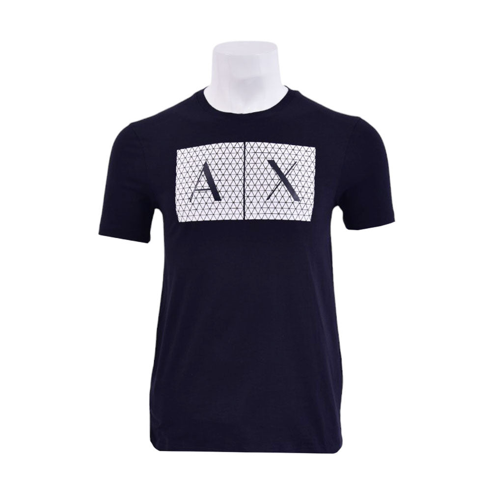 AX MEN S/S R.NECK SHIRT 8NZTCKZ8H4Z1510 NVY L (IRS) XL - MamasJan mens wear