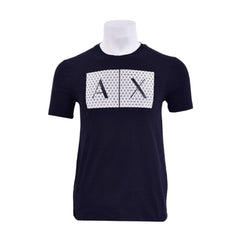 AX MEN S/S R.NECK SHIRT 8NZTCKZ8H4Z1510 NVY L (IRS) XL - MamasJan mens wear