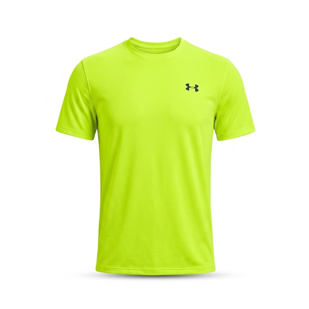 UA MEN S/S R-NECK SHIRT 1382582-731 YELLOW M (IRS) Default Title - MamasJan mens wear