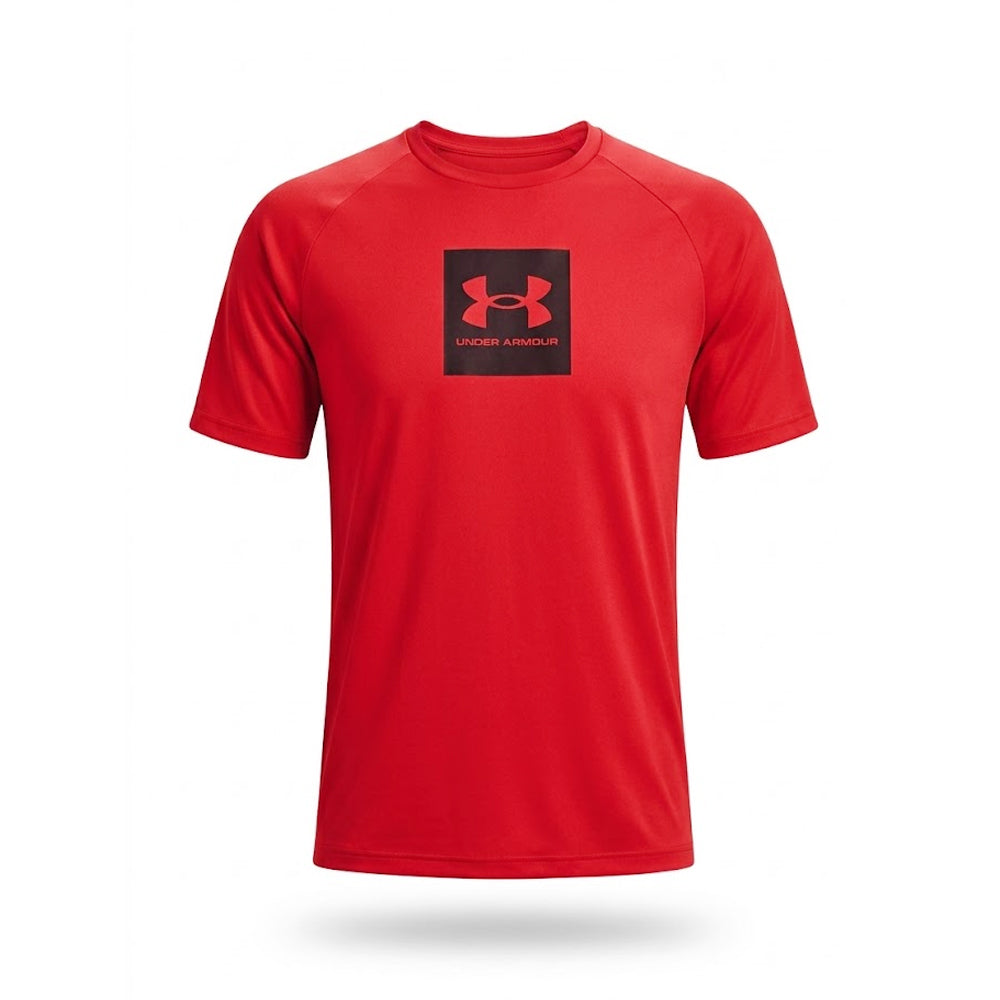 UA MEN S/S R-NECK SHIRT 1380785-600 RED M (IRS) Default Title - MamasJan mens wear