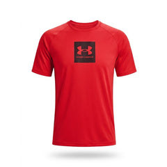 UA MEN S/S R-NECK SHIRT 1380785-600 RED M (IRS) Default Title - MamasJan mens wear
