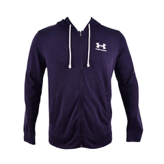 UA MEN L/S TERRY ZIPPER HOODIE 1370409-001 BLACK S (IRW) XL - MamasJan mens wear