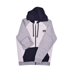 UA MEN L/S FLEECE ZIPPER HOODIE 1383096-011 GRY M (IRW) M - MamasJan mens wear