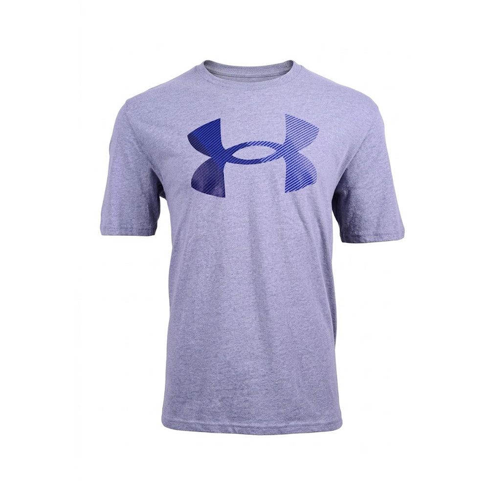 UA MEN S/S R-NECK SHIRT 1379451-035 GRY M (IRS) Default Title - MamasJan mens wear